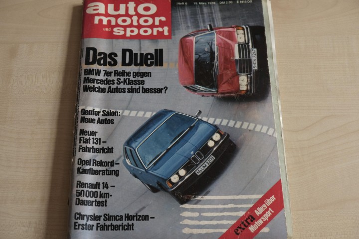 Deckblatt Auto Motor und Sport (06/1978)